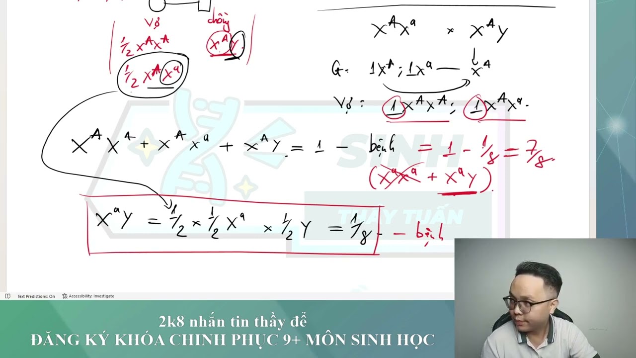 BÀI TẬP TƯ VẤN DI TRUYỀN (B2) || ÔN TẬP TỪ ĐẦU - BUỔI 9