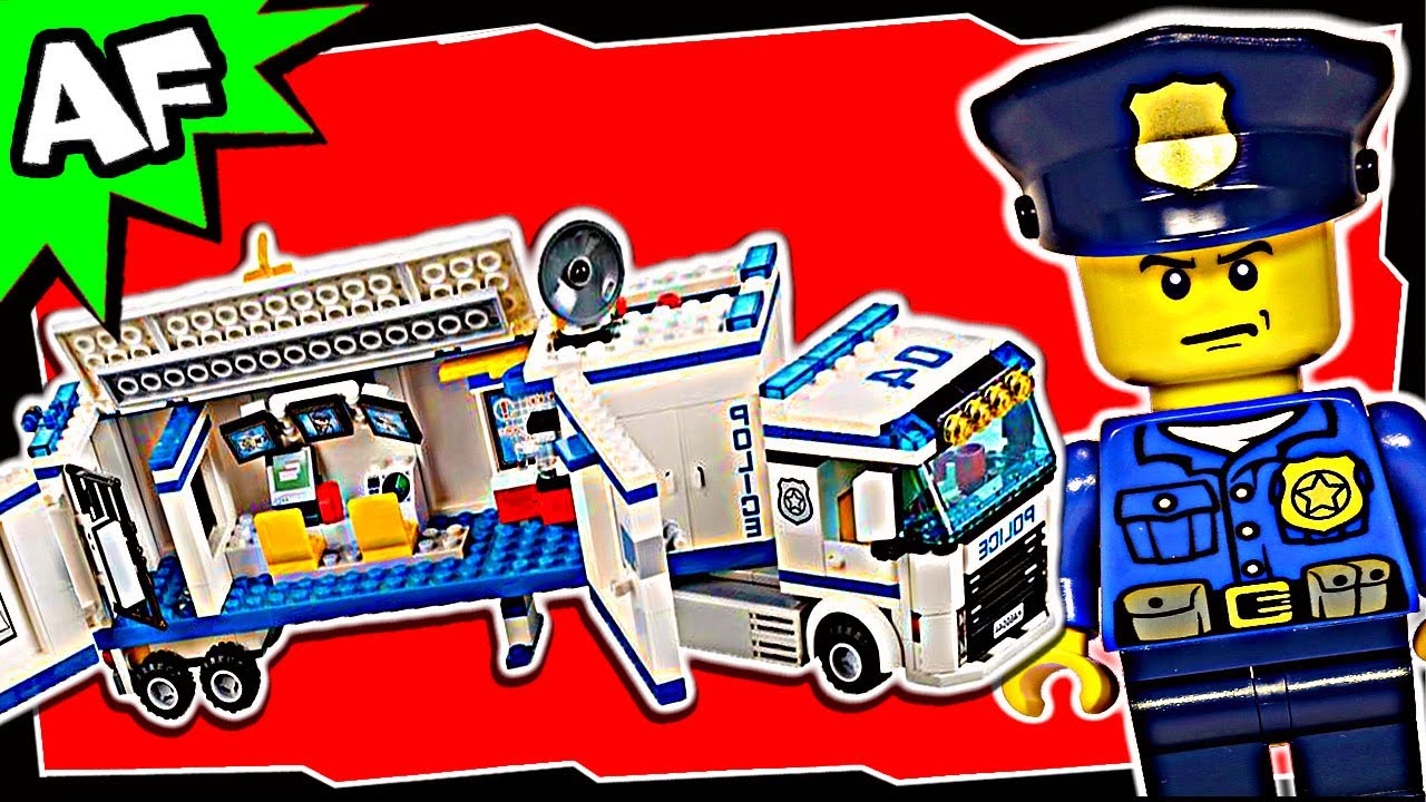 Lego City Mobile Police Unit Stop Motion Build Review Youtube