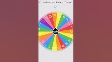 If it lands on your initial you’re out! #V #spinthewheel #iminyourwalls #wheel #random #stupid