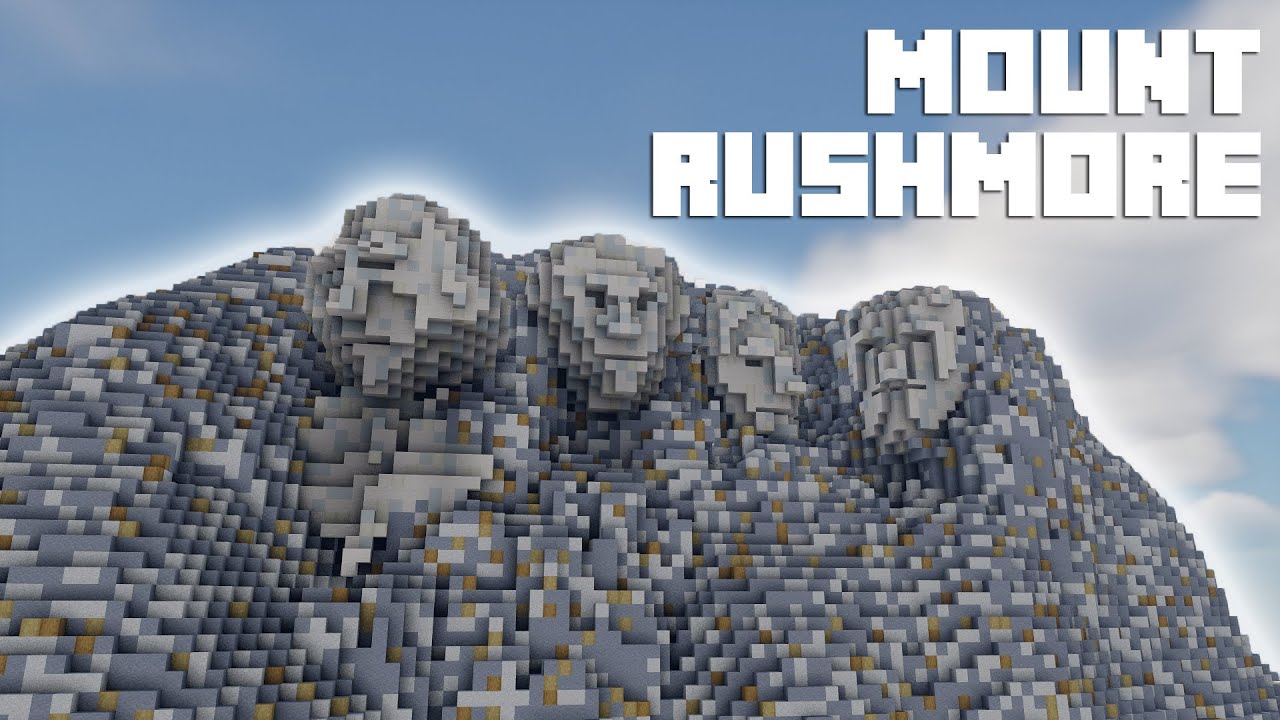 Minecraft Mount Rushmore Speedbuild