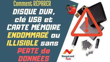 Comment RÉCUPÉRER LES DONNÉES et RÉPARER un DISQUE DUR, une clé USB et une CARTE MÉMOIRE endommagé ?