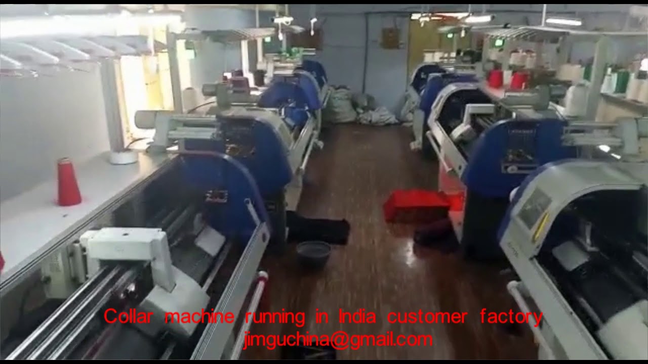LX1132 collar machine running in factory - YouTube