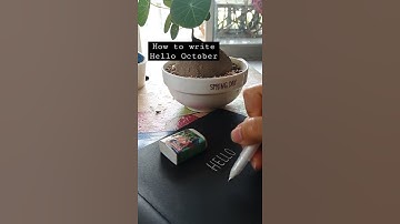 How to write calligraphy                   "Hello October" #art #calligraphy #shorts #video