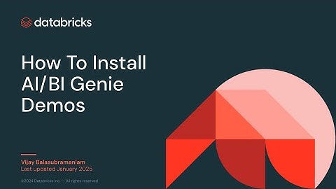 How To Install Databricks AI/BI Genie Demos