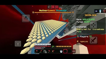 making the biggest cactus farm in nethergames skyblock