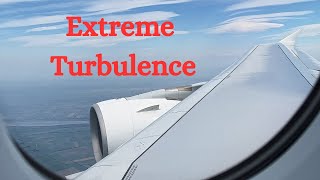 Emirates A380 Extreme Wing Flex in Heavy Turbulence
