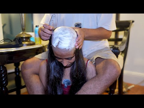 The Most Crazy Indian Head Shave Video On The Internet