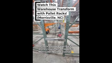 Teardrop-style pallet racking delivered and installed in Morrisville, NC by Pallet Rack World!