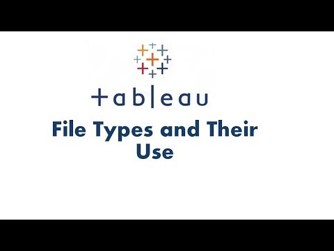 Tableau 자습서 8 | Tableau 파일 형식 및 용도