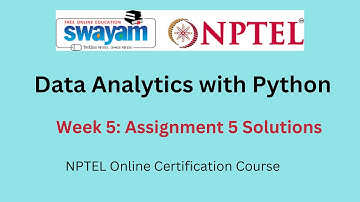 Data Analytics with Python Week 5: Assignment 5 ||  2023