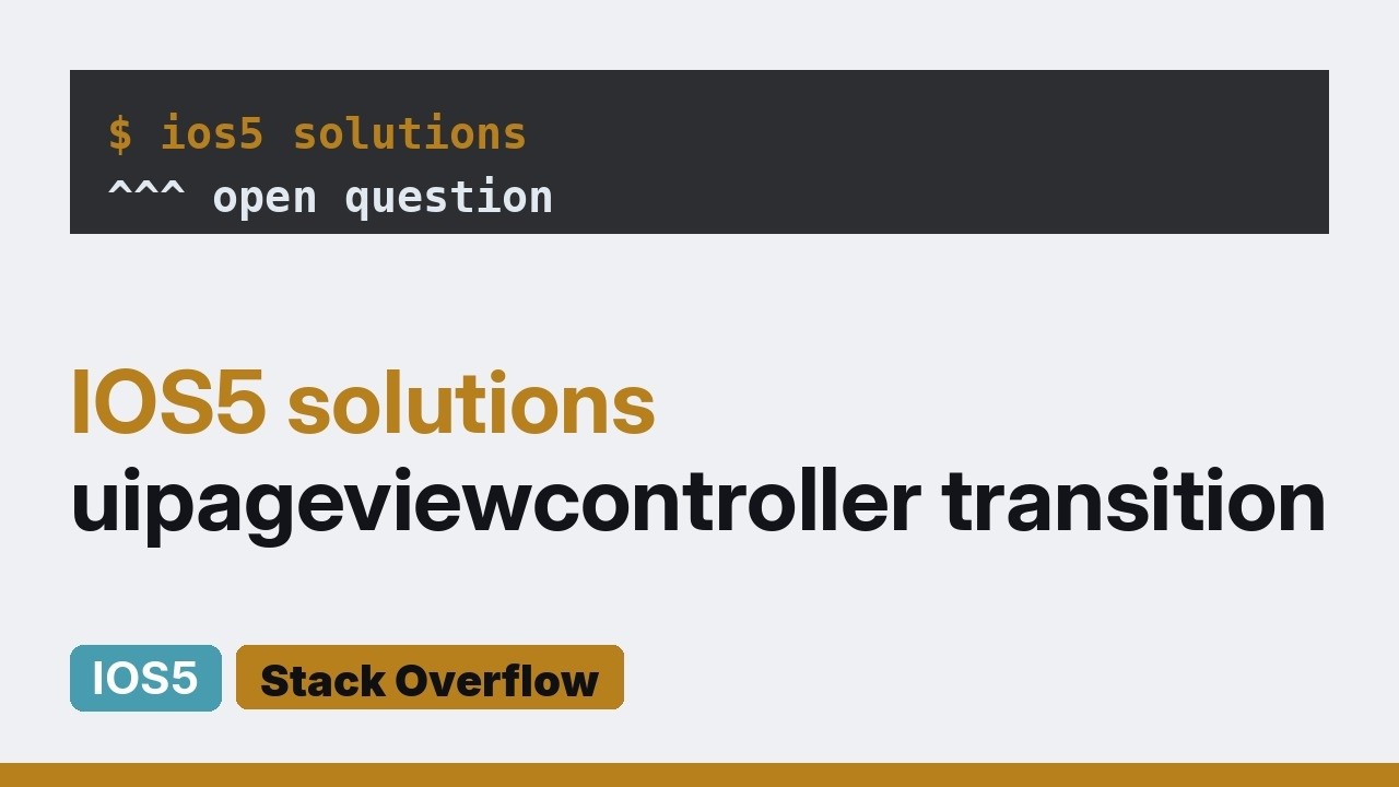 UIPageViewController transition speed / duration? - YouTube
