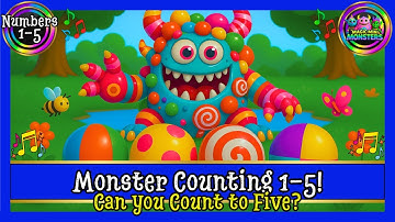 Monster Counting 1-5 | Count with Animal Sounds! Boing! Quack! Splash! | Magic Mini Monsters