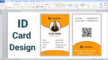 How to make ID card in Microsoft Word | MS Word me ID card design kaise banaye | MS Word Design