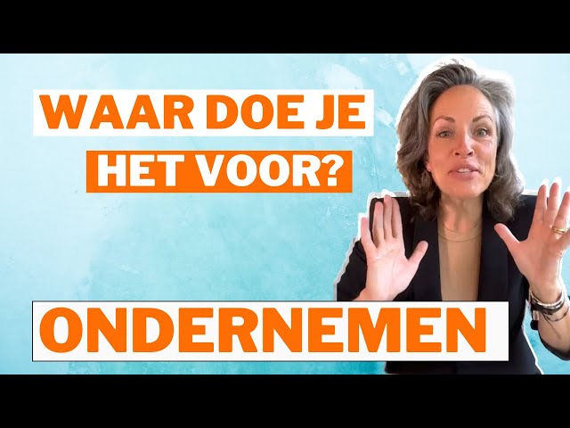 Waar doe je het voor?! Ondernemen | Liesbeth LIVE Business Motivation afl. 49