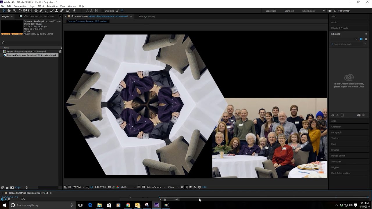 After Effects Kaleidoscope Tutorial No Plug Ins Needed Youtube