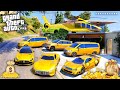 GTA 5 - Stealing Luxury Golden Mercedes Cars with Franklin! | (GTA V Real Life Cars #194)
