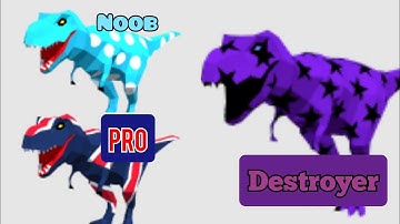 Noob vs Pro vs DESTROYER in Dinosaur Rampage (EPIC Dragon Battle)