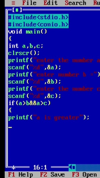 comparing three numbers in c programming #shorts #coding #viralshorts # ...
