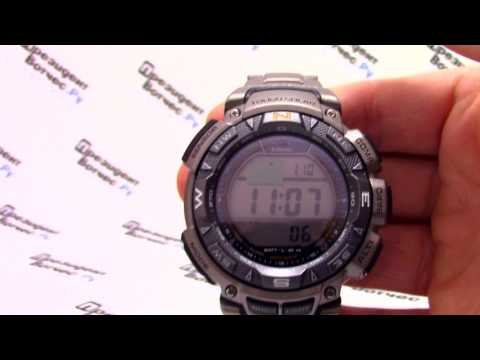 Часы Casio Pro Trek PRG-240T-7E [PRG-240T-7ER] - Инструкция, как настроить от PresidentWatches.Ru