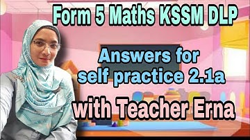 Form 5 Maths Answer 2.1a Self Practice Matrices