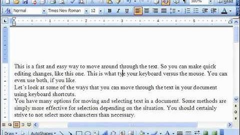 Word 2003 Tutorial Overtype Mode Microsoft Training Lesson 2.13