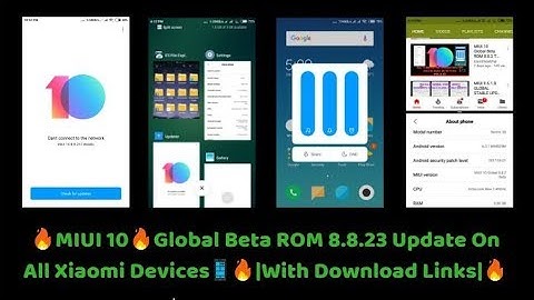🔥MIUI 10🔥Global Beta ROM 8.8.23 Update On  All Xiaomi Devices📱🔥With Download Links🔥