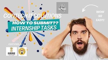 HOW TO DO CODTECH IT SOLUTIONS INTERNSHIP TASKS ??STEP BY STEP GUIDANCE