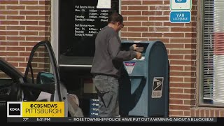 U.S. Postal Service warning users against sending checks through the mail