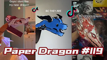 Dragon Puppet Crafts - Paper Dragon TikTok Compilation #119