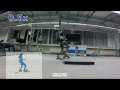 Humanoid Robot LOLA walks over an unexpected platform