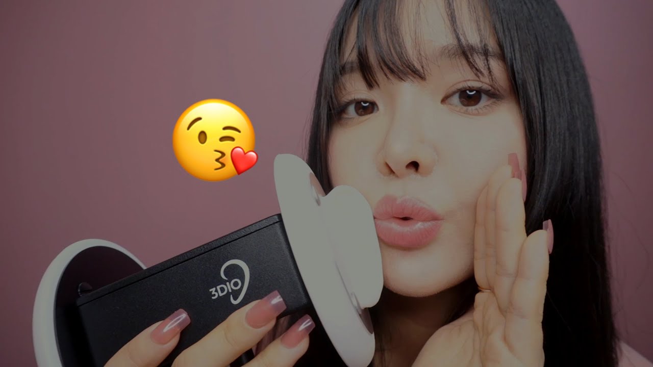 Кокетливая АСМР девушка успокаивает (внимание ушей и звуки рта)