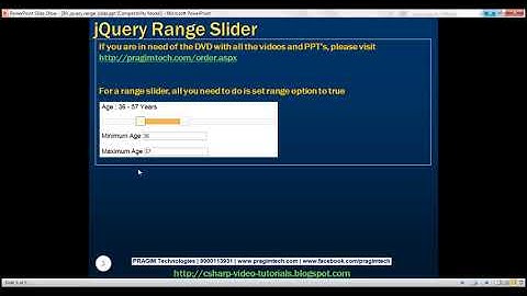 jquery range slider