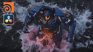 Jaegar Land | Houdini Flip Simulation (VFX Breakdown) | Davince Resolve Fusion compositing