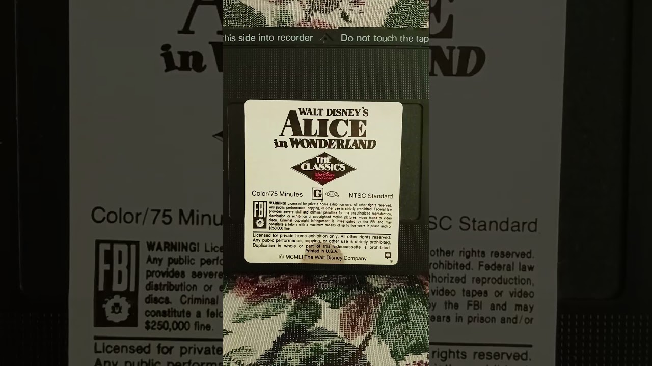 Alice In Wonderland VHS Goodwill Purchase 