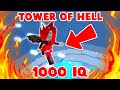 Pulling Off A 1000 IQ TOWER OF HELL Play! (Roblox)