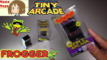 Tiny Arcade Frogger Mini Arcade Machine unboxing and review.