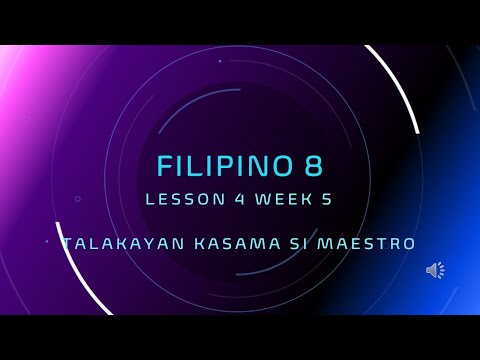 Filipino 8 Week