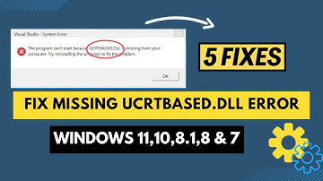 How to fix missing UCRTBASED.DLL errors || 5 Fixes || Windows 11,10,8.1,8 & 7 64-bit || Solved