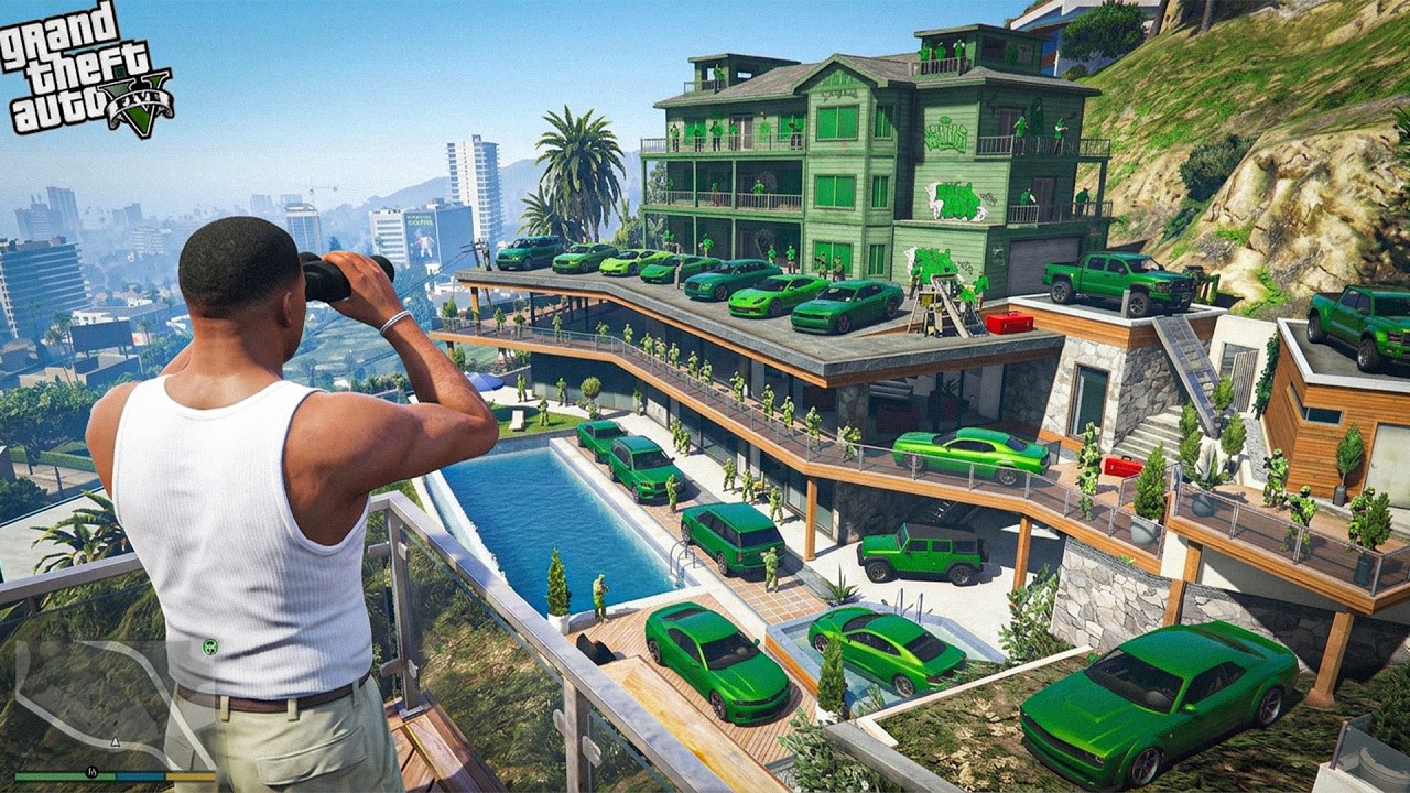 Franklin's House Raided And Captured By Green Gang In GTA 5!