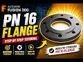 Fusion 360 Flange Design Tutorial | Sketch, Extrude &amp; Circular Pattern (Beginner Guide)