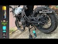 DIY | Royal Enfield Himalayan Chain Clean and Lube | Petrol | GLOSIL Chain Lube |