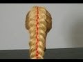 Коса из 5 прядей с лентами. Плетем  косы. 5 strand braid with ribbon