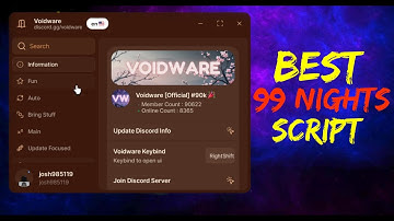 KEYLESS | BEST🌃 99 NIGHTS SCRIPT | VOIDWARE 🌙