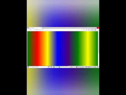 Rainbow colours in