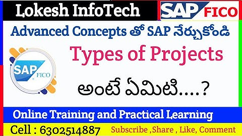 TYPES OF PROJECTS IN SAP FICO S4 HANA TLEUGU - BY LOKESH