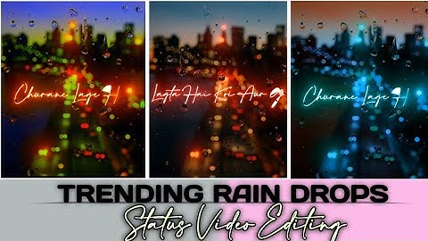 Trending Image Sliding Rain Drop Lyrics Status Video Editing || Alight Motion + Node video Editing✨