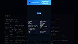 Styling input tanggal dengan html dan css #coding #programming #tutorial