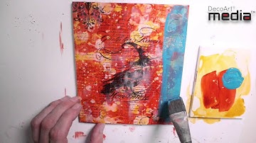 DecoArt Media® Mixed Media Background Techniques | DecoArt®