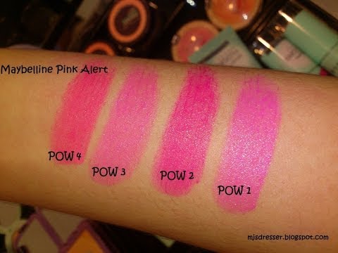 Video: Maybelline Pink Alert Lipstick s Color Sensational - Shade POW2