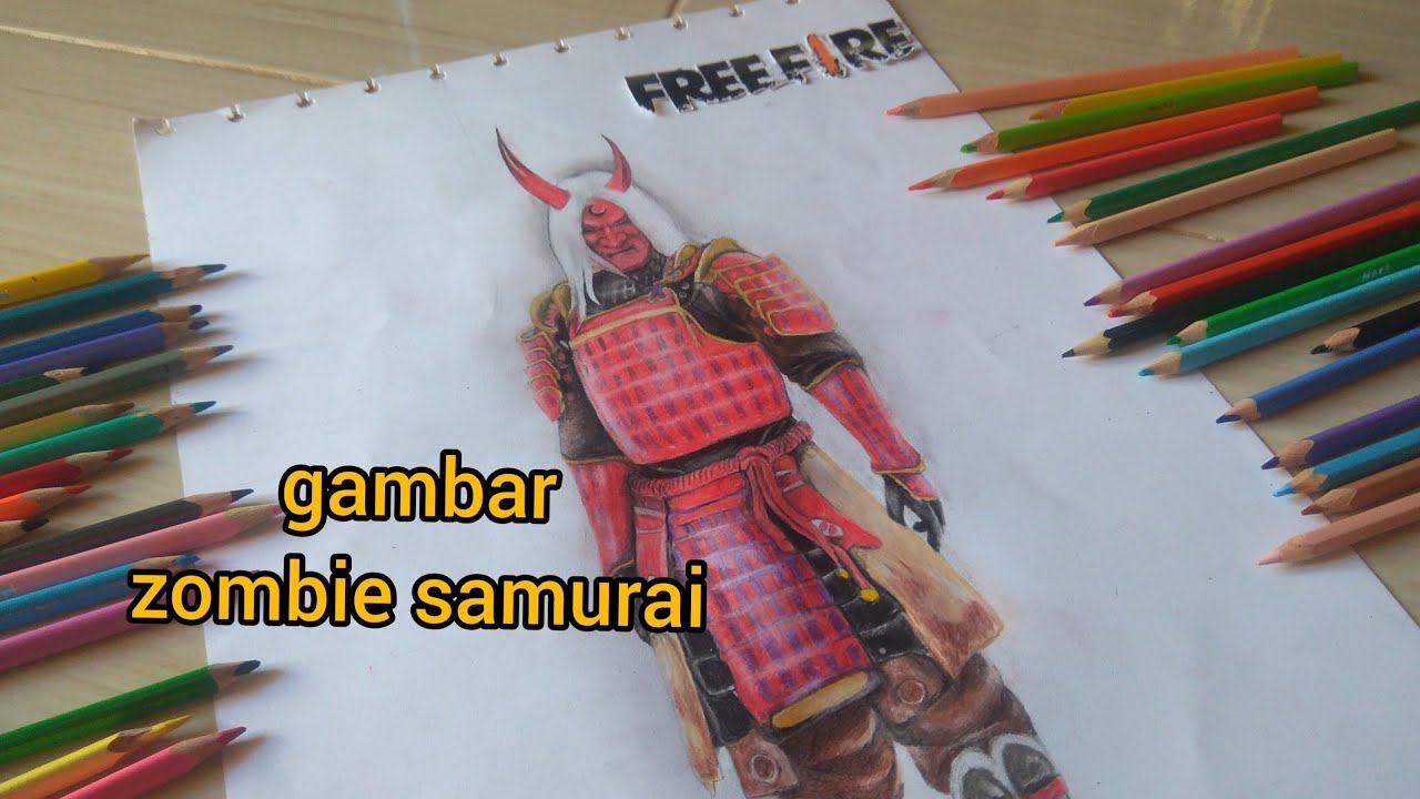 Menggambar Karakter Zombie Samurai Free Fire Gratis Wallpaper Keren YouTube